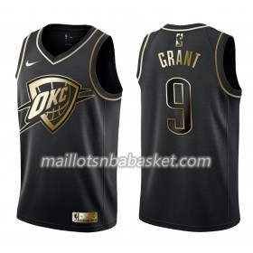 Maillot Homme Oklahoma City Thunder Jerami Grant 9 Nike Noir Gold Edition Swingman